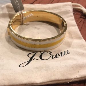 🌺HP🌺 J Crew Yellow And White Stripes Bracelet